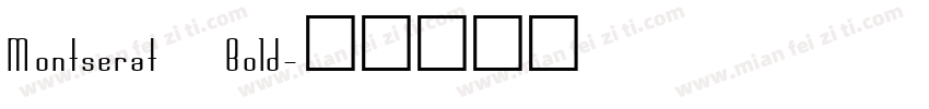 Montserat Bold字体转换